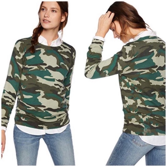 J. Crew Sweaters - J. Crew Tippi Merino Wool Camouflage Sweater Sz M